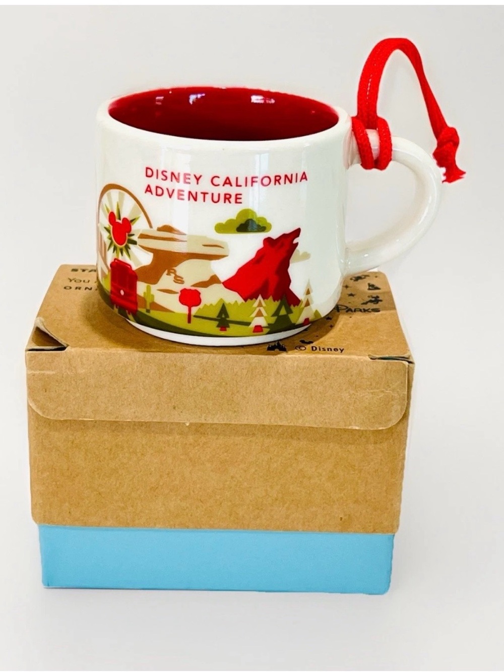 Starbucks Mini Mug Ornament Disney California Adventure You Are Here Cup 2oz NEW